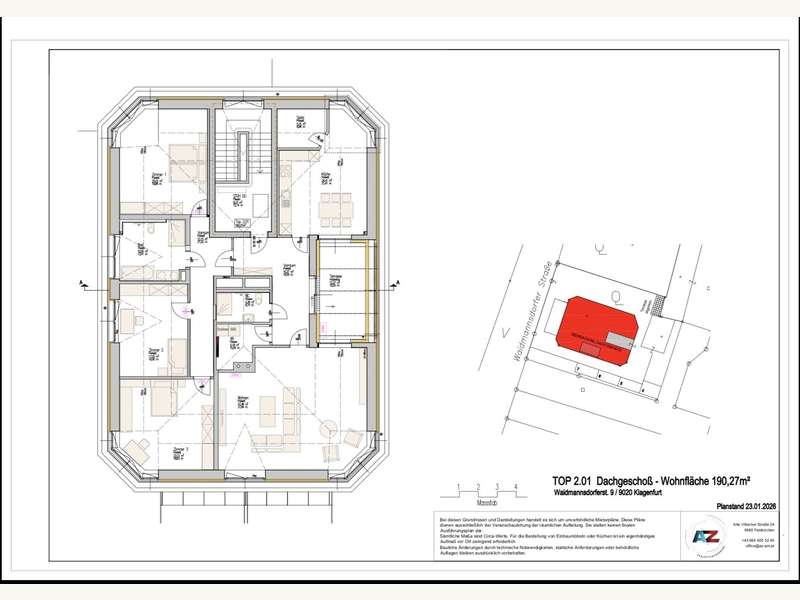 Dachgeschosswohnung Klagenfurt am Wörthersee - Bild 8 von 8 Dachgeschosswohnung in 9020 - 8