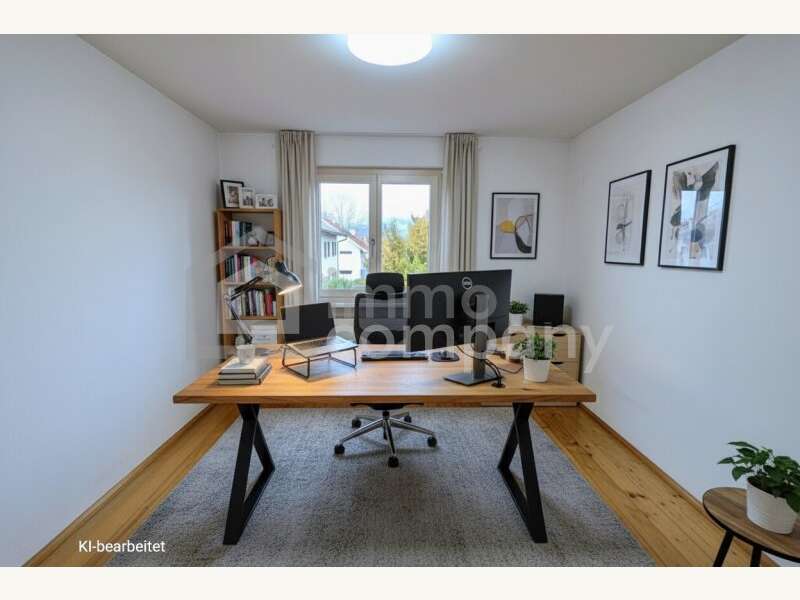 Schlafzimmer 2 / Arbeitszimmer - Bild 3 von 18 Mietwohnung in 6850 - 3