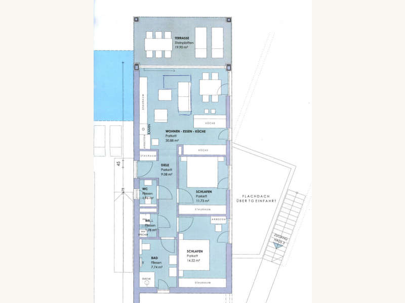 Terrassenwohnung in 9220  - 22