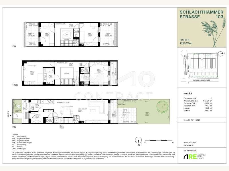 2021-09-20 VK SHS-103-AR-AF-VK-XX-VK008-FR-01 Verkaufsplan Haus 8-1 - Bild 13 von 13 Reihenhaus in 1220 - 13