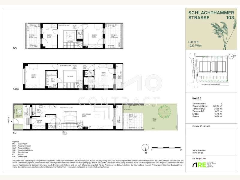 2021-09-20 VK SHS-103-AR-AF-VK-XX-VK006-FR-01 Verkaufsplan Haus 6-1 - Bild 15 von 15 Reihenhaus in 1220 - 15