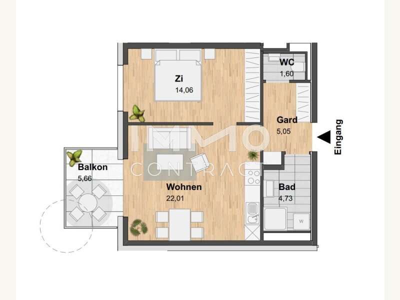 TOP 122 - Mietwohnung Graz - Bild 3 von 22 Mietwohnung in 8020 - 3