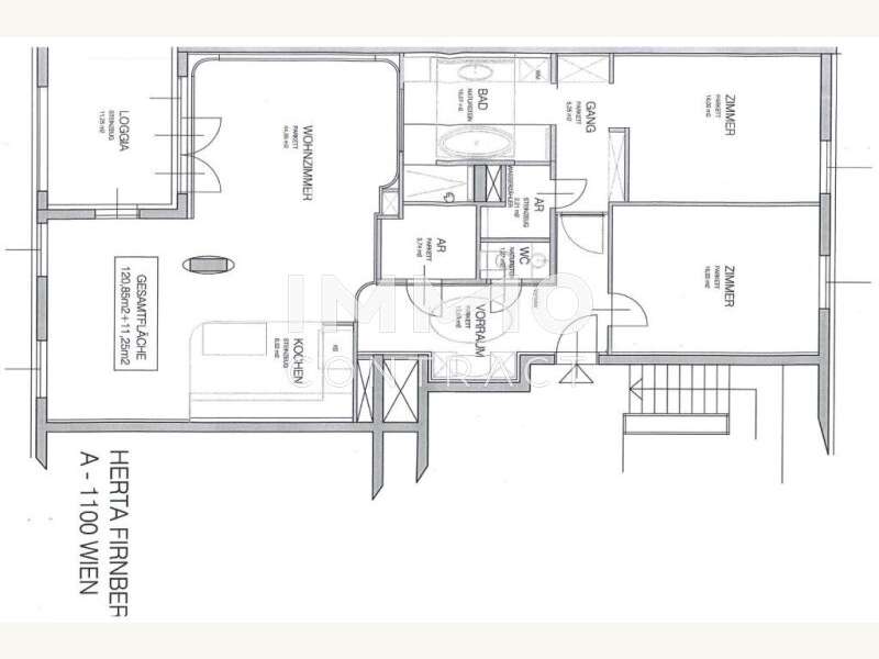 One Grundriss - Bild 15 von 15 Terrassenwohnung in 1100 - 15