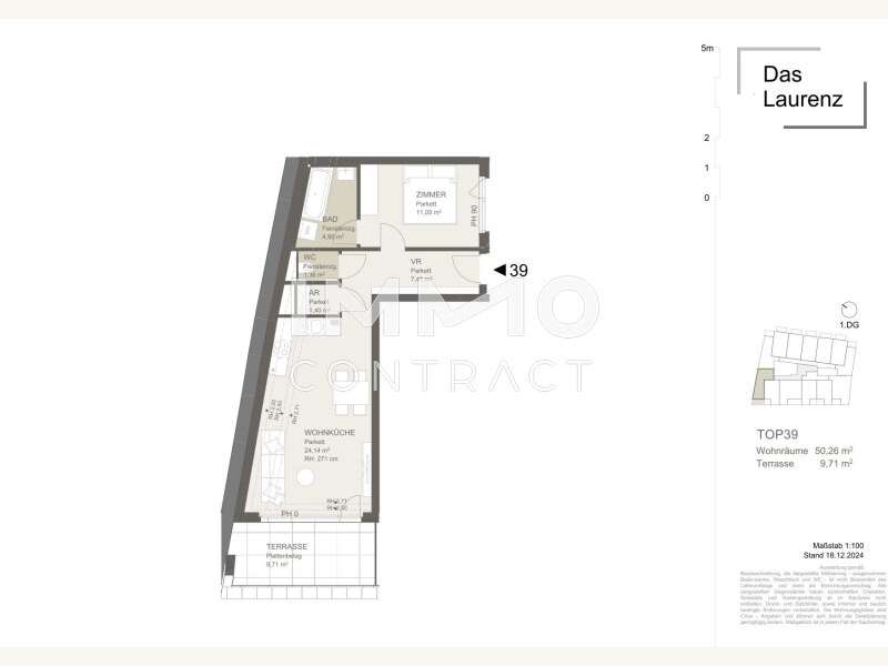 Top 39 - Dachgeschosswohnung Wien - Bild 14 von 14 Dachgeschosswohnung in 1110 - 14