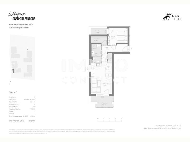Terrassenwohnung in 3200  - 9
