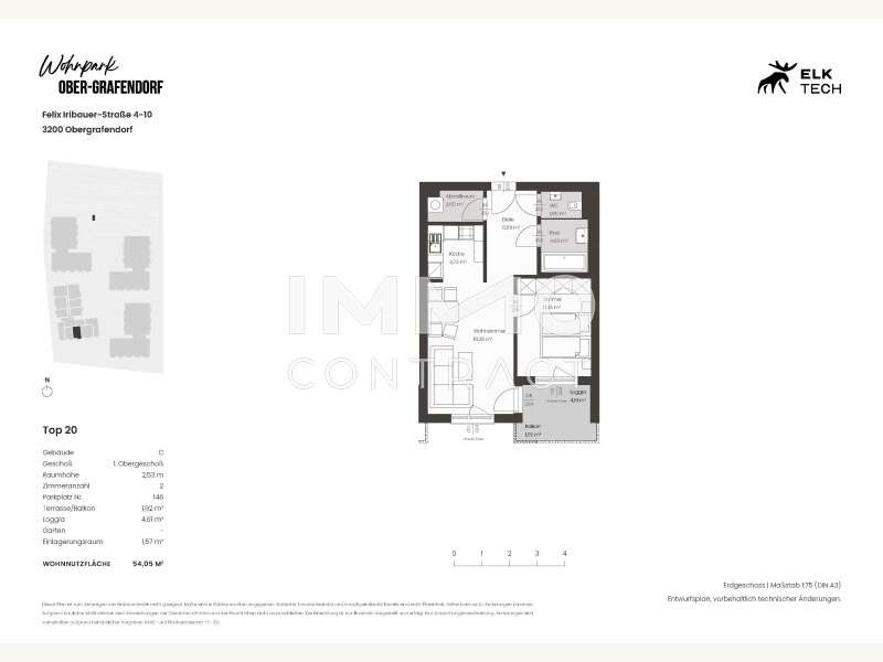 07.3.20 TOP 4 20 - Bild 2 von 6 Mietwohnung in 3200 - 2