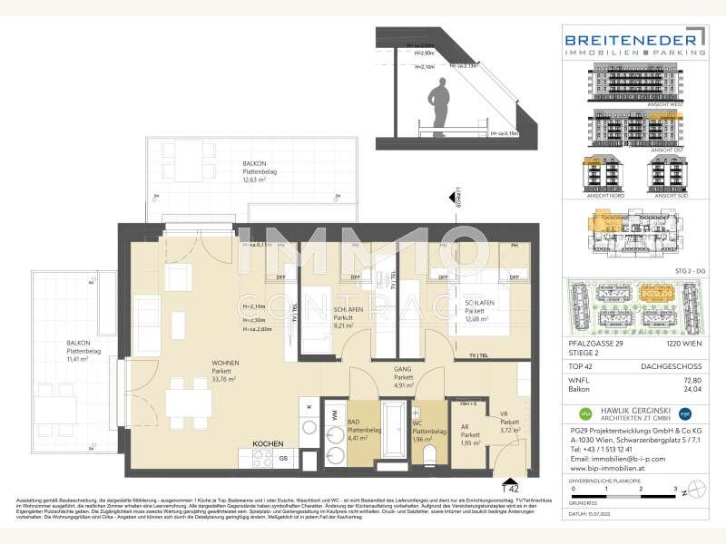 Dachgeschosswohnung in 1220  - 28