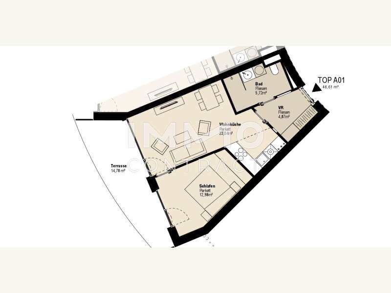 Mietwohnung in 8054  - 9