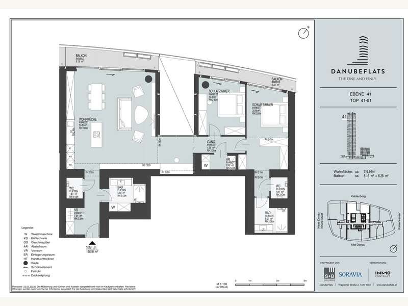DAF - Mietwohnung Wien - Bild 25 von 25 Mietwohnung in 1220 - 25