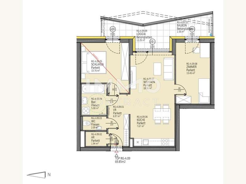 12.09 - Mietwohnung Linz - Bild 21 von 21 Mietwohnung in 4020 - 21