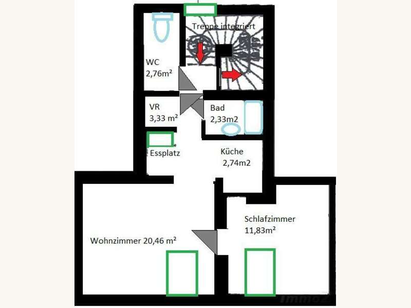 Dachgeschosswohnung in 8020  - 6