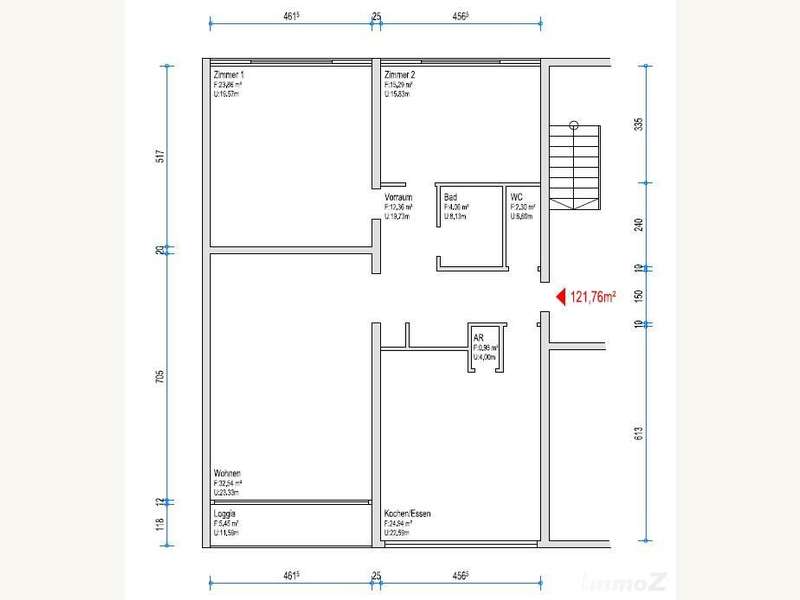 Grundriss - Mietwohnung Graz - Bild 5 von 17 Mietwohnung in 8020 - 5