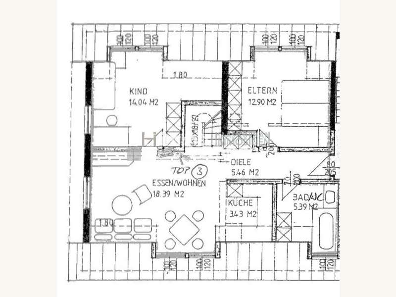 Dachgeschosswohnung in 6845  - 10