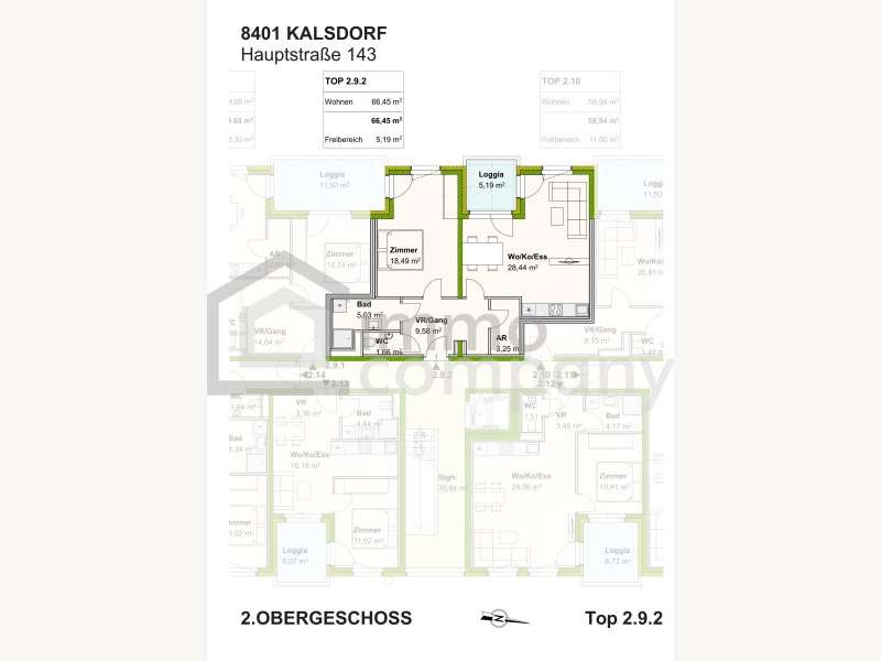 Mietwohnung Kalsdorf bei Graz - Bild 4 von 5 Mietwohnung in 8401 - 4